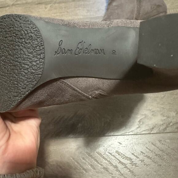 Sam Edelman Sia Ankle Boot Flint Grey Suede 10 NWOB - Picture 6 of 6